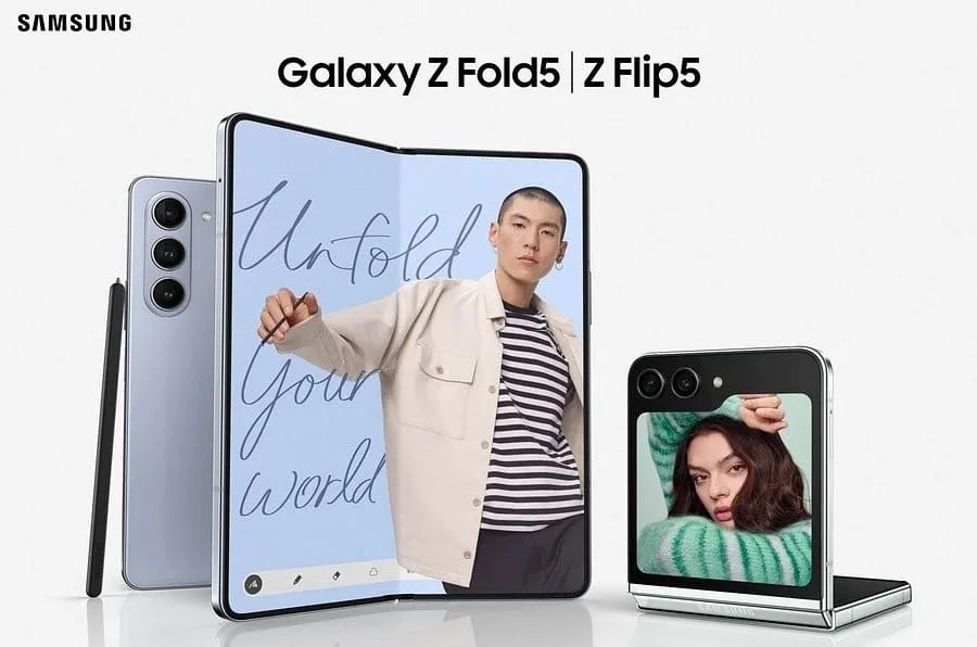 Samsung Galaxy Z Flip5 e Galaxy Z Fold5: Flexibilidade e versatilidade sem compromissos
