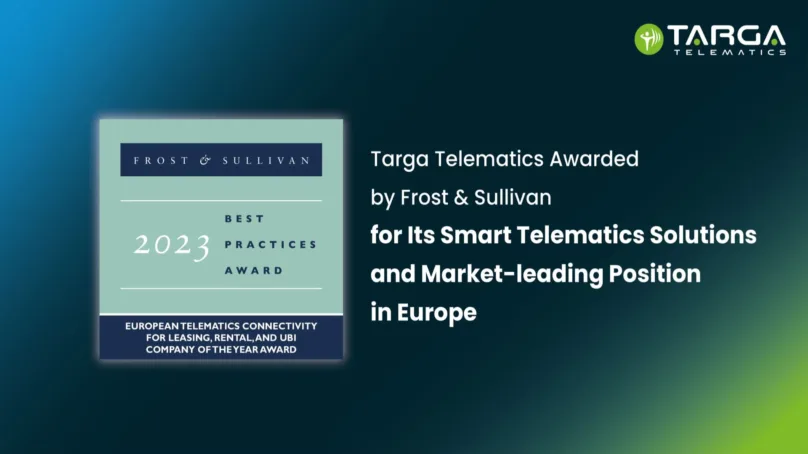 Targa Telematics reconhecida com o prémio de empresa do ano 2023 em melhores práticas na europa pela Frost & Sullivan