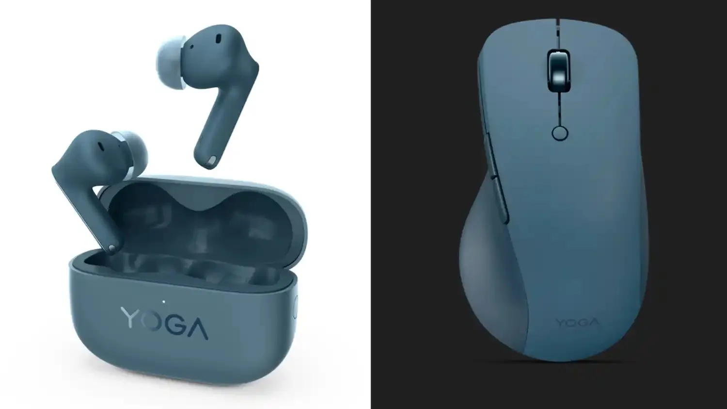 Lenovo Yoga True Wireless Stereo Earbuds e Lenovo Yoga Pro Mouse jpg