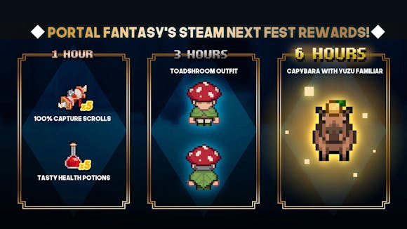 portal fantasy steam next fest rewards